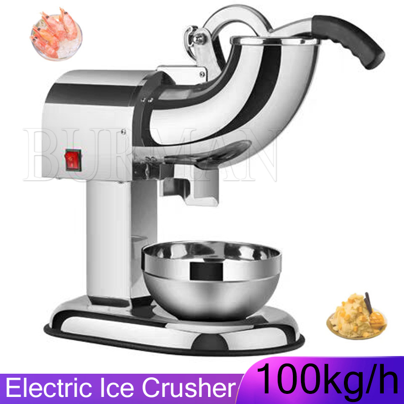 Commercial Ice Maker 100Kg - 110v 220v Electric Ice Crusher Shaver