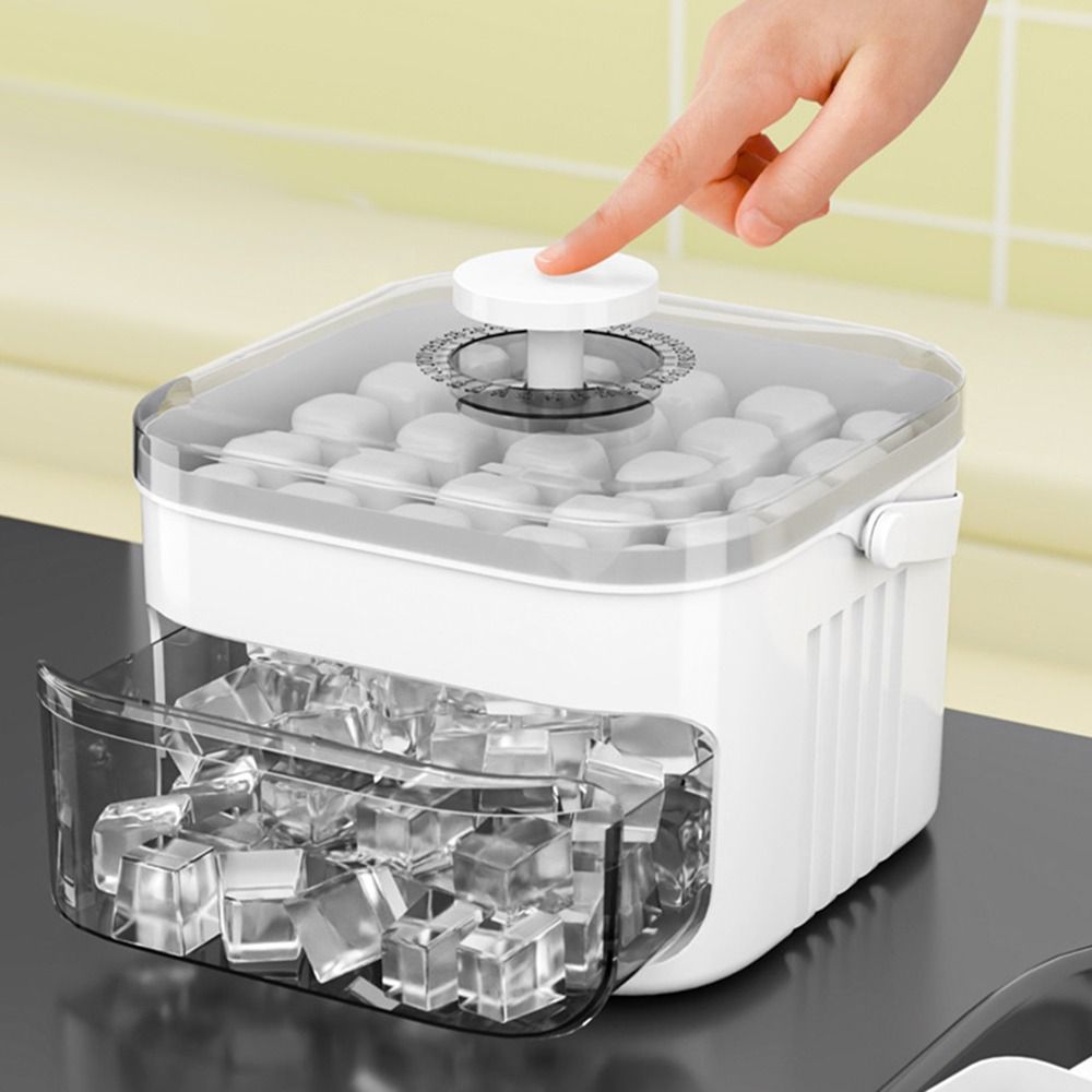 Countertop Ice Maker Commercial - Portable 50-Cube Ice Maker with Easy