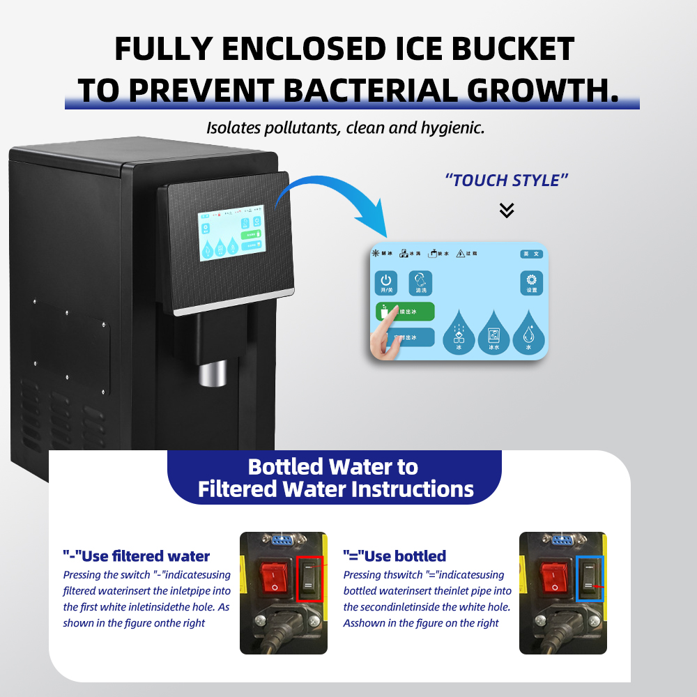 Wholesale High Capacity 50KG/2 - Ice Machine 50Kg Nugget 评论和价格