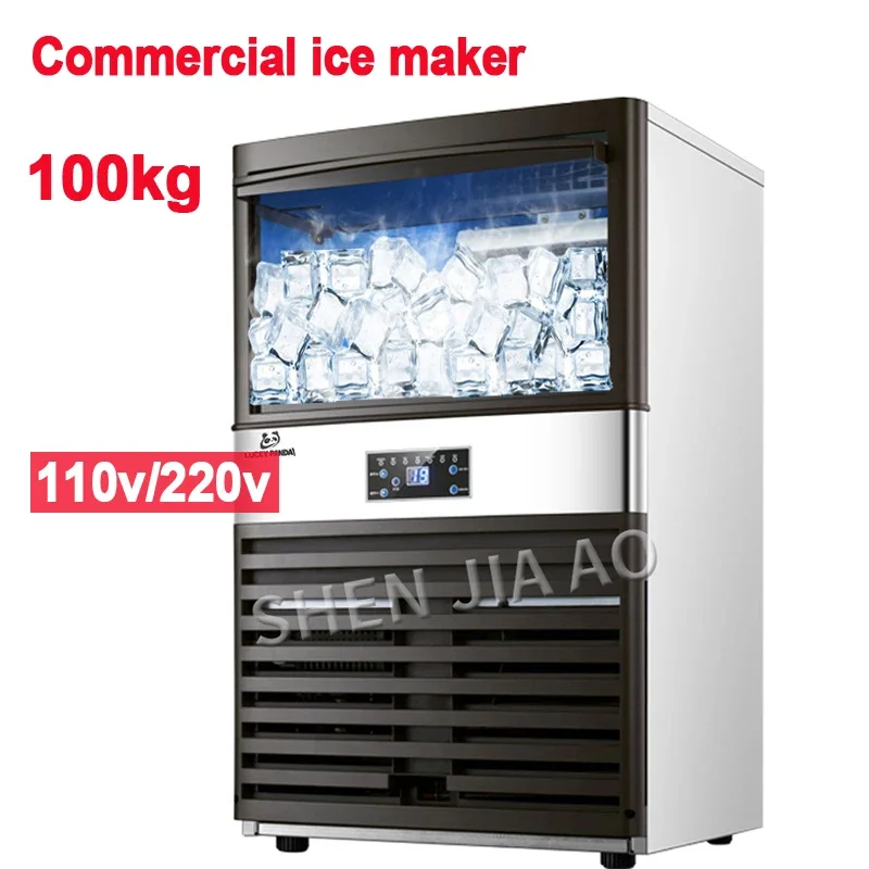 110V/220V Ice Maker Commercial - Commercial Ice Maker 100Kg 评论和价格