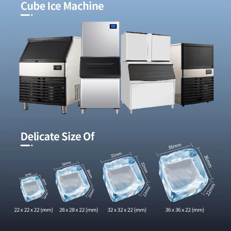 Customized 100kg/24h Double He - Commercial Ice Maker 100Kg 评论和价格