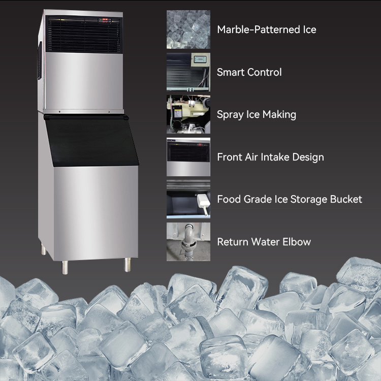 230kg/24h Big Ice Block Making - Commercial Ice Maker Air Cooled 评论和价格