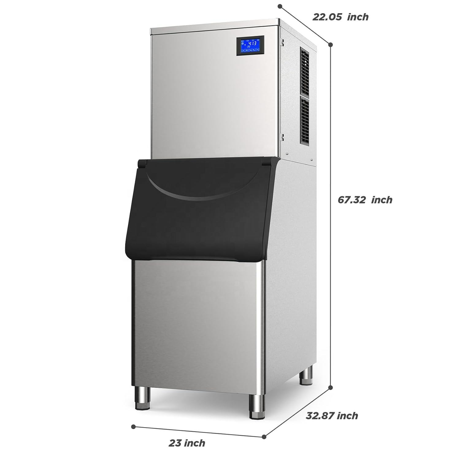 #Commercial High Productivity  - Commercial Ice Maker 200Kg Cube 评论和价格