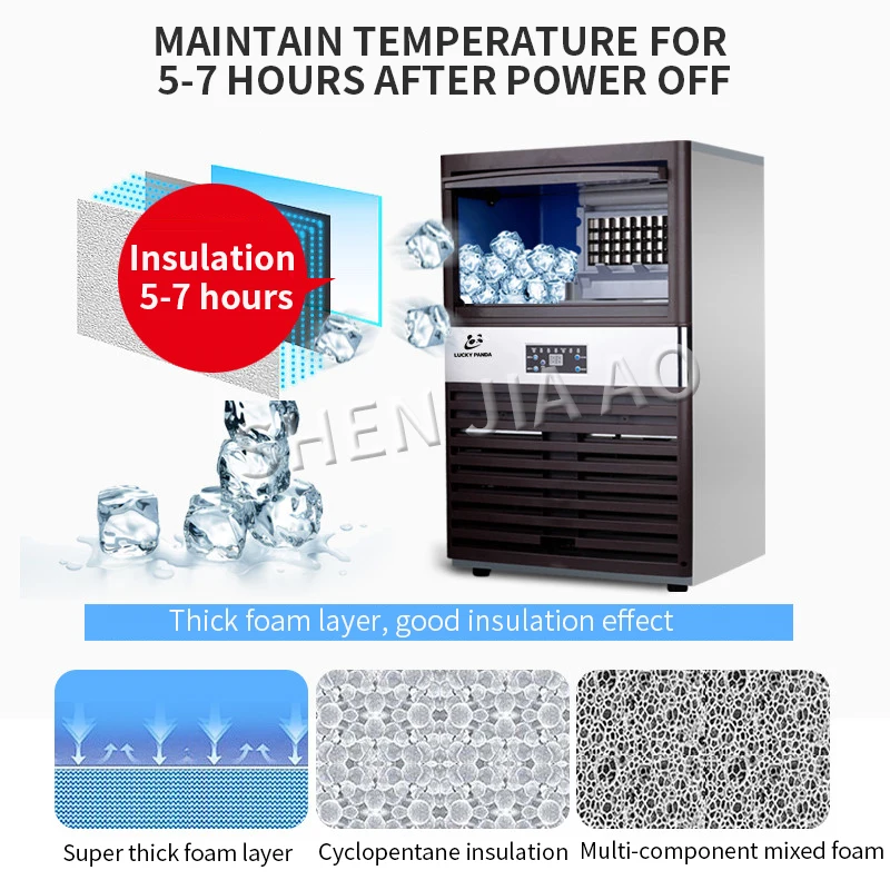 110V/220V Ice Maker Commercial - Commercial Ice Maker 100Kg 评论和价格