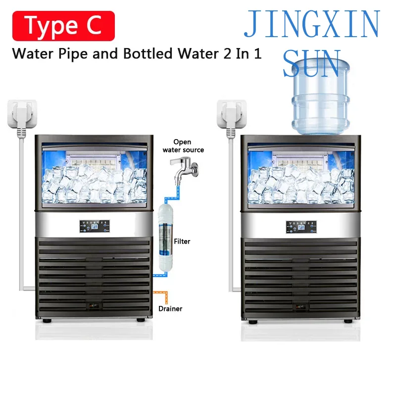 110V/220V Ice Maker Commercial - Commercial Ice Maker 100Kg 评论和价格