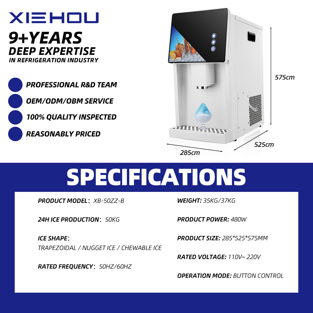 Wholesale 50KG/24h Home Nugget - Ice Machine 50Kg Nugget 评论和价格