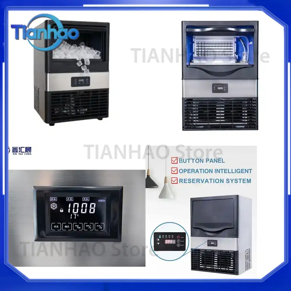 Commercial Ice Cube Maker 55KG - Commercial Ice Maker Air Cooled 评论和价格