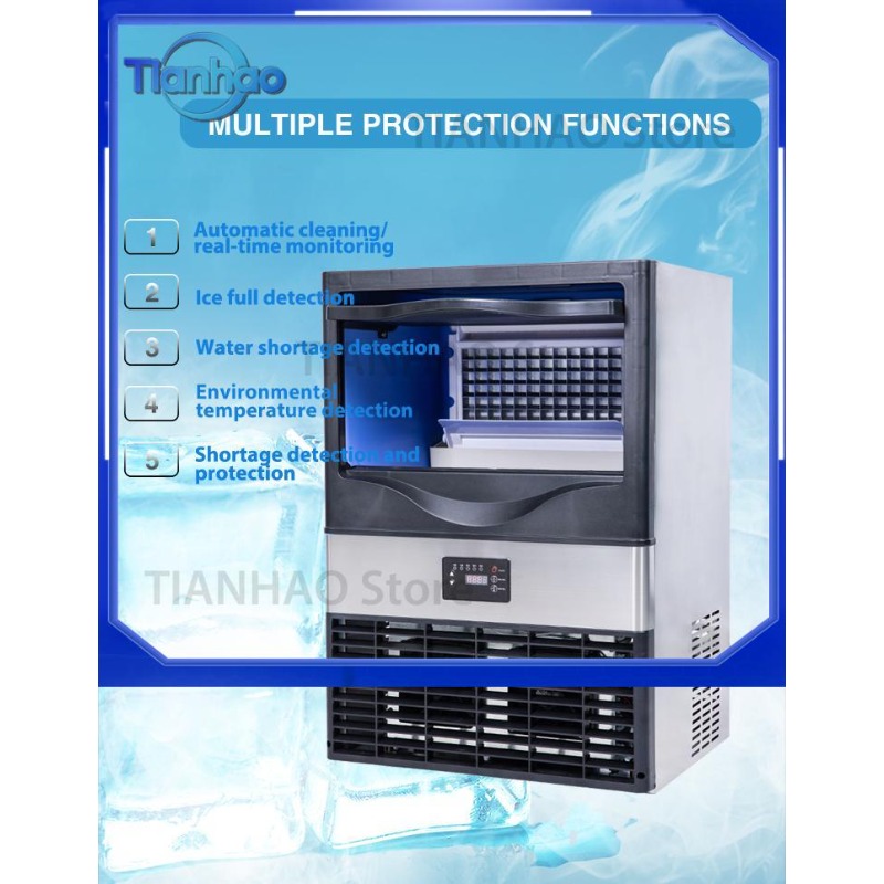 Commercial Ice Cube Maker 55KG - Commercial Ice Maker Air Cooled 评论和价格