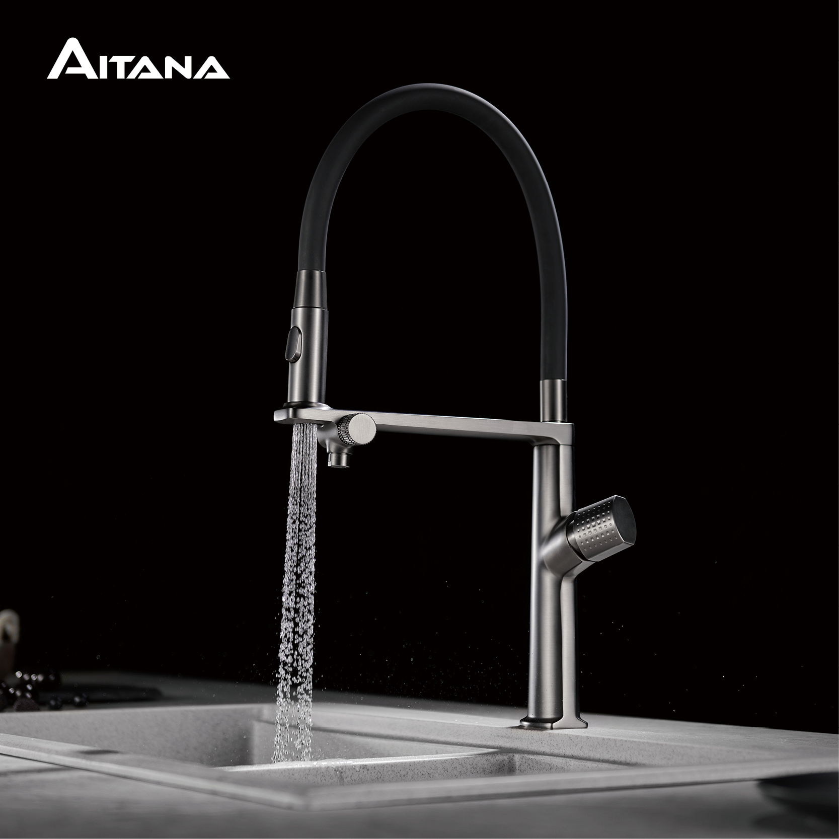 Luxury Gun Gray Brass Kitchen  - Ice Maker Water Filter 评论和价格
